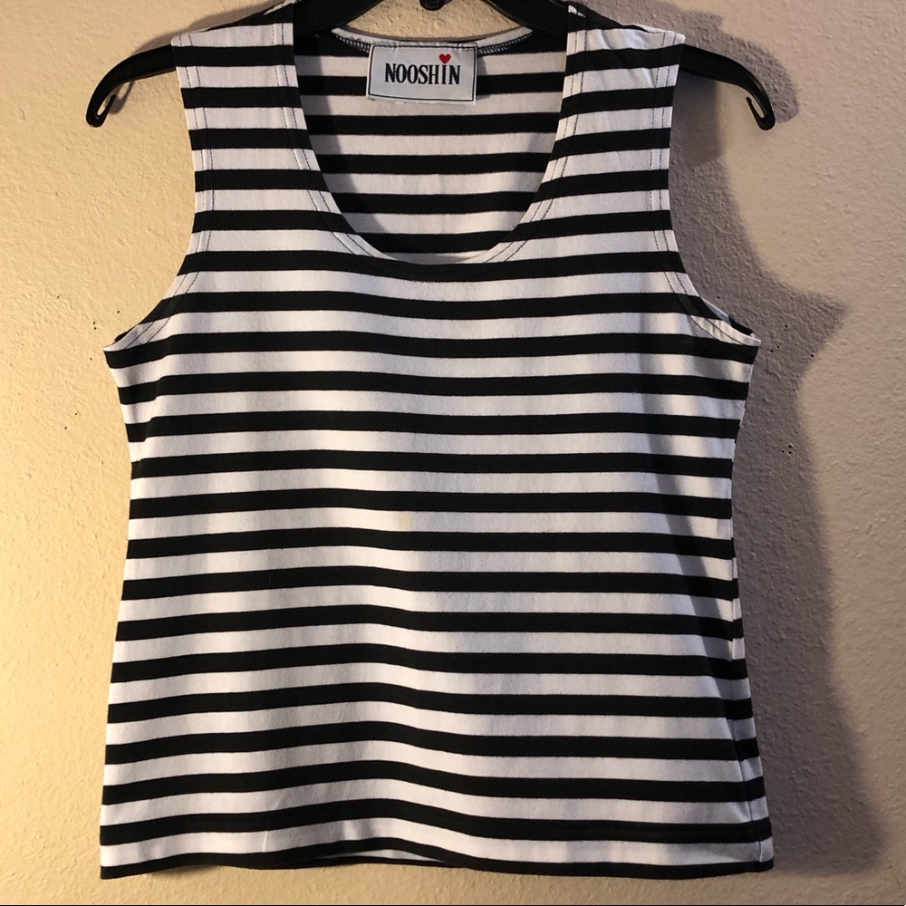 DONATED Nooshin Sleeveless Striped Tank Top - Picture 10 of 10